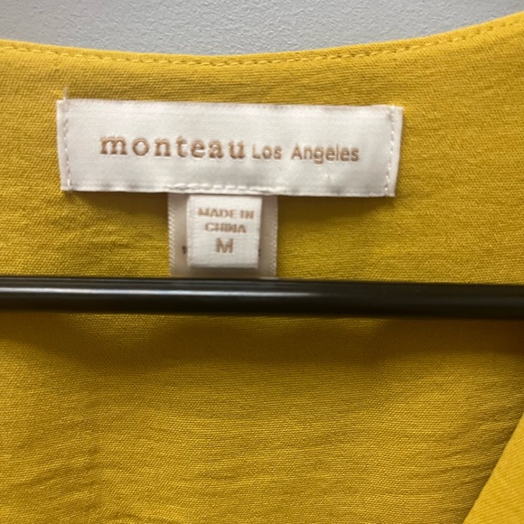 Monteau flowy golden yellow dress - Picture 4 of 4